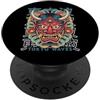 Japanese Oni Mask Aesthetic By TOKYO WAV Maschera giapponese del diavolo Yokai del diavolo Hannya Giappone Oni PopSockets PopGrip Adesivo
