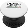 Alaska State US National Park Alaskan AK Parco Nazionale Denali Alaska Montagne Natura Escursionismo Retro PopSockets PopGrip Adesivo