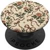 Boho Flowers Ribbon Bows Fiocco Estetico Fiocco Boho Wildflower Su Beige PopSockets PopGrip Adesivo