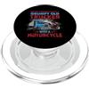 Funny Truck Driver Trucker Apparel Grumpy Old Trucker With Motorcycle Funny Trucking Driver PopSockets PopGrip per MagSafe