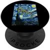 Starry Ocean Art Van Gogh Notte stellata Leafy Sea Dragon Art PopSockets PopGrip Adesivo