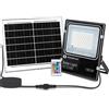 Aigostar Faro Led 150W Nero con pannello solare IP66 RGB Dimmerabile con telecomando e crepuscolare Aigostar