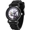 Star Wars The Mandalorian - Orologio analogico al quarzo in plastica con cinturino in silicone per insegnare l'ora ai bambini, BLK, moderno