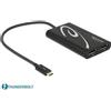 Delock Anschlsse 1 x Thunderbolt 3 USB Type-C 24 Pin Stecker 2 x Displayport 20 Pin Buc