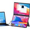 HONGO 15.6 Monitor portatile Doppio Schermo Portatile FHD 1080P Triple Monitor