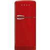 SMEG FRIGORIFERO DOPPIA PORTA SMEG FAB50RRD5, Capacità netta totale 524 l, Rumorosità: 41 dB(A), 2 ripiani, Dimensioni: L 79,6 cm A 192,1 P 80,5 cm, Rosso, Classe E