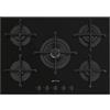 SMEG PV275B PIANO COTTURA GAS, 5 zone di cottura, dimensioni: L 72 cm, P 51 Nero