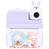 XUXHOU Fotocamera a Stampa Istantanea Fotocamera Stampante Fotografica Portatile 32MP 1080P HD con Lente Rotante Schermo a Colori da 3 Pollici Batteria da 800 MAh per Bambini Adulti (PURPLE)