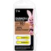 DURACELL ACTIVAIR HEARING AID EASY TAB 10 GIALLO BATTERIA PER APPARECCHIO ACUSTICO 6 PEZZI