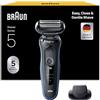 Braun Series 5 Regolabarba Uomo, Rasoio Elettrico Barba, EasyClean, Wet&Dry, Ricaricabile, Rasoio A Lamina Senza Fili, Idea Regalo, 51-B1000s Blu