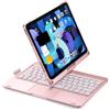 Kaidisen Tastiera Girevole a 360 Gradi per iPad Air 11 M3/M2/Air 4a/5a generazione/Pro 11 4a/3a/2a/1a generazione con Touchpad 7 Colori Retroilluminato Pieghevole Tastiera Retroilluminata, Oro Rosa