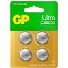 GP Ultra Lithium myning CR2032, confezione da 4