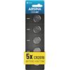 ABSINA 5x CR 2016 Batteria 3V litio - Batterie CR2016 anti perdite & lunga durata - CR2016 3V Lithium per chiavi auto, bilancia digitale e altro - Batteria CR2016, batterie 2016, pile 2016 bottone
