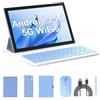 ZZB Tablet Tablet 2 in 1 Tablet 10 pollici Android 14 Tablet Set con Tastiera Custodia Mouse Stylus Film, 8GB+64GB Tablet 10.1 Tab 1280* 800 HD Touch Screen, 8MP Doppia Fotocamera Giochi Wi-Fi Bluetooth
