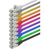 1aTTack.de 2m - 10 couleurs - 10 pièces - CAT5 SF/UTP Câble Ethernet Set - Câble Réseau RJ45 | câble de Patch | LAN Câble |CAT 5e |125 MHz | compatible avec CAT 6 / CAT 6a / CAT 7 | pour le switch, routeur, modem, Patchpannel, point d'accès, panneaux de …