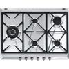Smeg SRV575GH5 piano cottura Acciaio inox Da incasso 70 cm Gas 5 Fornello(i)"