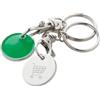 Portachiavi gettone carrello spesa in metallo personalizzabile Eurocoin personalizzate o neutre