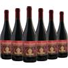 Sannino 6x Gragnano Penisola Sorrentina DOP Vino Rosso Frizzante Naturale Sannino 75cl