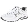 Skechers Sport Men's Vigor 2.0 Serpentine Memory Foam Sneaker,White/Charcoal,8 M US