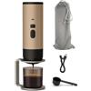 VOKOT Macchina Caffè Portatile Wireless con Riscaldamento Acqua Automatico, Macchinetta Espresso a Batteria 15 Bar, Compatibile con Capsule Nespresso, Dolce Gusto e Caffè Macinato, Per Viaggio e Campeggio