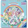 Ravensburger Puzzle 500 Pezzi My Little Pony - Puzzle Adulti +14 anni, 52 x 52 cm, Puzzle per Adulti Rotondo My Little Pony, Poster Incluso, Idee Regalo