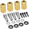 RCLIONS Distanziali per ruote in ottone da 12 mm + estensione da 20 mm mozzi esagonali per TRX4