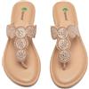 Ataiwee Sandali infradito da donna eleganti in stile bohémien | Design semplice ed elegante, stile infradito, suola antiscivolo, soletta confortevole, perfetta per l'estate