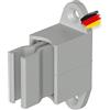 BAUHELD 1 x supporto per manovella o manovella per tenda da sole [Made in Germany] - Supporto da parete per diametro da 12 a 17 mm - Manovella con manico elastico - Regolabile - Grigio - RAL7035