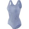 ZPFDSG Body Contenitivo Modellante Body Modellante da Donna con Cintura con Cerniera, Controllo della Pancia, Fasce Modellanti for la Vita(Blue,XL)