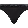 Calvin Klein Donna Perizoma Thong Elasticizzato, Nero (Black), S