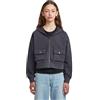 G-STAR HDD Utility Zipp Cropped Ub P Felpa, Grigio (Petrol D26617-01-860), 12 Anni Bambina