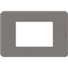 BTicino Placca BTicino MatixGO 3 Moduli Tortora JA4803TD - Design Moderno Resistente e Facile Installazione