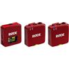 RØDE Wireless GO (Gen 3) - Microfono wireless compatto - Audio cristallino, registrazione a 32 bit float, controllo automatico del livello, per telefoni, fotocamere e computer (Rosso)