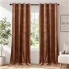 Ystyle Tende Per Interni In Velluto 2 Pezzi, 140x280 cm, Termiche Isolanti Anticaldo Tende Oscuranti Per Interni Per Camera Da Letto E Soggiorno Moderno, Curtains Con Anelli, Caramello