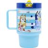 STOR Tazza Bambini con Coperchio Bluey 530ml - Bicchiere Plastica Senza BPA con Tappo Antigoccia - Tazza a Vite per Bambini