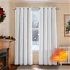 Ystyle Tende Oscuranti 100% Velluto Per Interni 2 Pezzi, 140x280cm, Tenda Termica Isolante Freddo E Caldo, Antifreddo Tende Natalizie Soggiorno Moderne Camera Da Letto Con Anelli, Beige Bianco