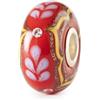 Trollbeads Perlina brillante in seta cremisi