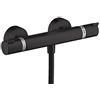 hansgrohe Ecostat Miscelatore termostatico doccia esterno, nero opaco, 13116670