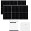 Goodwe - Impianto Kit fotovoltaico Goodwe Inverter ibrido 6kw e batteria di accumulo 5kw e 12 Pannelli fotovoltaici Sunerg da 510w