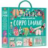 Sassi Il mega atlante del corpo umano. Ediz. a colori. Con modellino 3D. Con puzzle. Con 40 Carte