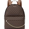 Michael Kors Slater Medium Signature Logo Backpack Brown