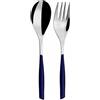 BUGATTI Glamour Set Posate a Servire, Acciaio Inossidabile, Blu Notte, 16x26x3 cm