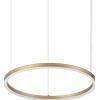 Ideal Lux ORACLE SLIM ROUND SOSPENSIONE LED SMD 29 W On-Off 3050 lm 3000 K D.50CM OTTONE