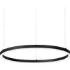 Ideal Lux ORACLE SLIM ROUND SOSPENSIONE LED SMD 53 W On-Off 5150 lm 2700 K D.90CM NERO