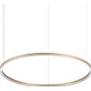 Ideal Lux ORACLE SLIM ROUND SOSPENSIONE LED SMD 53W On-Off 5650 lm 3000 K D.90CM OTTONE
