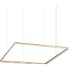 Ideal Lux ORACLE SLIM SQUARE SOSPENSIONE LED SMD 53 W On-Off 5200 lm 3000 K OTTONE 90X90CM