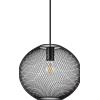 Ideal Lux NET SOSPENSIONE IN RETE METALLICA 1 LUCE ATTACCO E27 29,5CM NERA