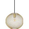 Ideal Lux NET SOSPENSIONE IN RETE METALLICA 1 LUCE ATTACCO E27 29,5CM ORO