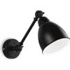 Ideal Lux NEWTON APPLIQUE A PARETE NERO 1 LUCE ATTACCO E27 ORIENTABILE