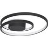 Ideal Lux OZ LAMPADARIO A SOFFITTO LED SMD 38 W On-Off 4350 lm 3000 K D.40CM NERO